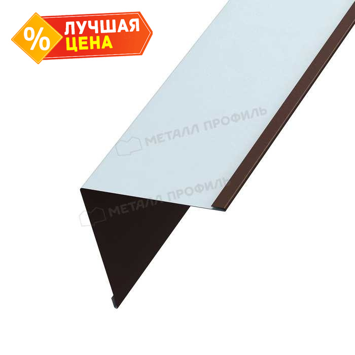 Планка угла внутреннего 115х115х2000 NormanMP (ПЭ-01-8017-0.5)
