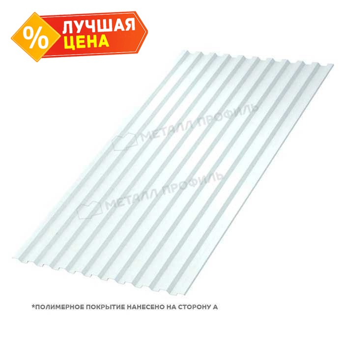 Профлист Металл Профиль C21 0.65 Полиэстер RAL 9003 Белый B