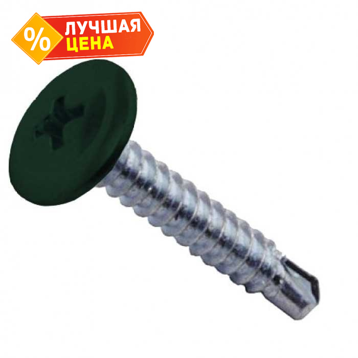 Саморез ПШС 4,2х19 RAL 6005 (1000)