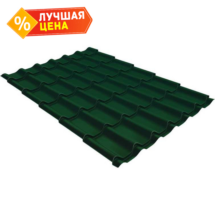 Металлочерепица Grand Line Classic 0,5 Quarzit RAL 6005 Зеленый мох