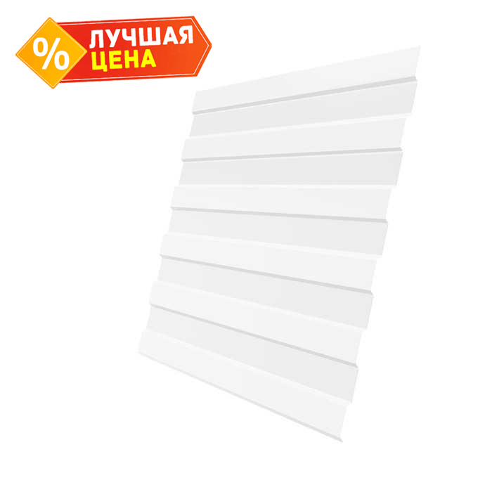 Профлист Grand Line C8А 0.4 Полиэстер с пленкой RAL 9003 Сигнальный белый