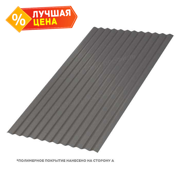 Профлист Металл Профиль МП18 0.5 VALORI Darkbrown, Темно-коричневый B