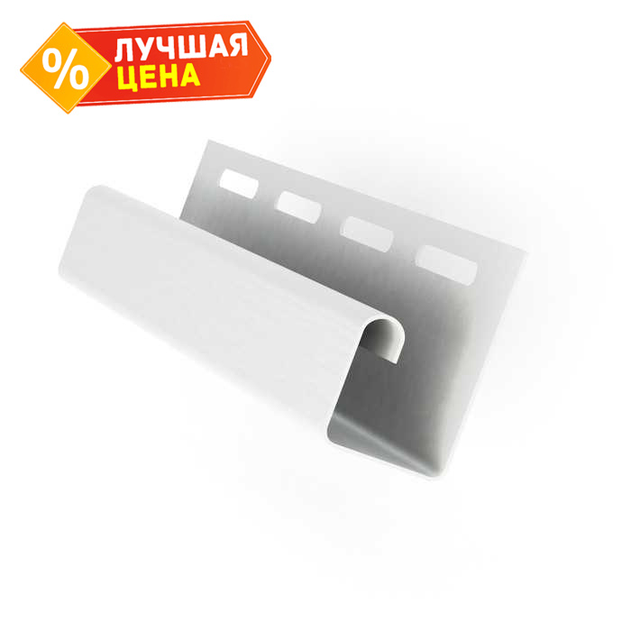 Профиль J 3,00 двухслойный Grand Line белый (малый)