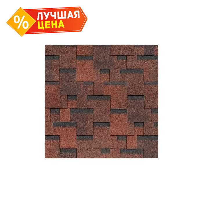 Гибкая черепица Технониколь Шинглас Финская Аккорд Красный