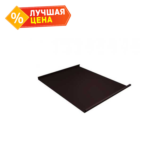 Фальцевая кровля Фальц двойной стоячий Grand Line 0,6 Полиэстер RAL 8017 Шоколад