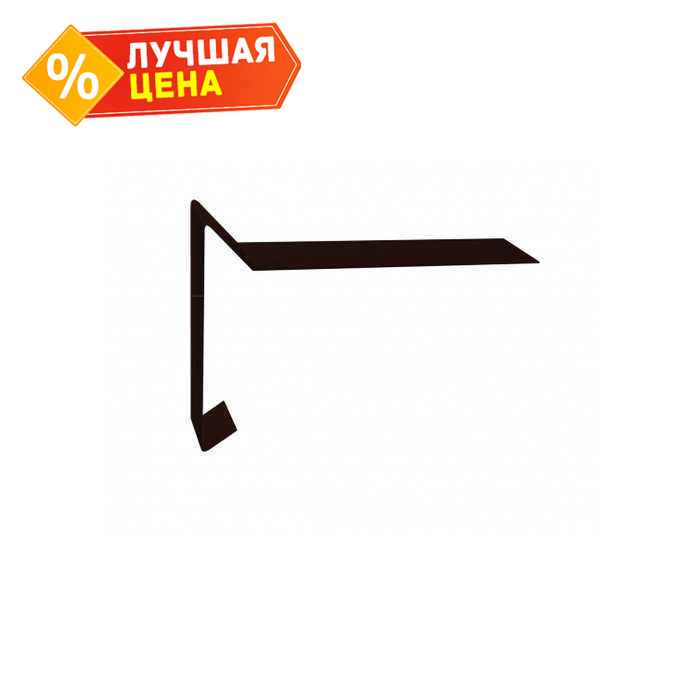 Планка ветровая для мягкой кровли 100х20х70 0,5 PurPro Matt 275 RR 32 темно-коричневый