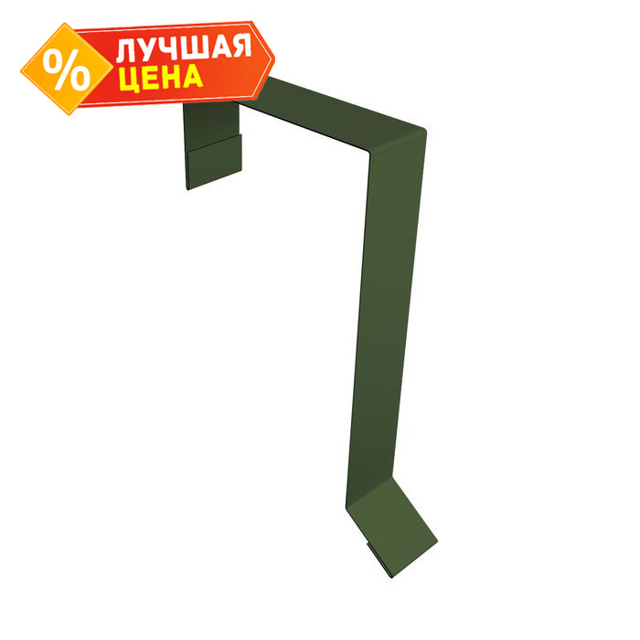 Планка торцевая фальц Grand Line 65х97 0,5 GreenCoat Pural BT, matt RR 11 темно-зеленый (RAL 6020 хромовая зелень)