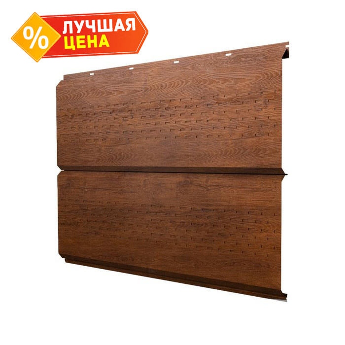 Софит ЭкоБрус new c перфорацией 0,45 Print Premium Golden Wood