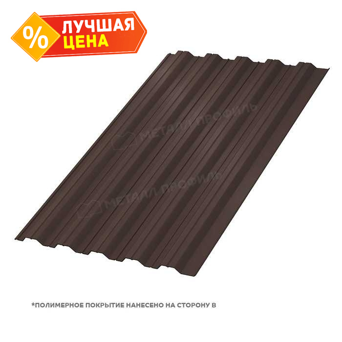 Профлист Металл Профиль HC35 0.5 VALORI Brown, Коричневый A