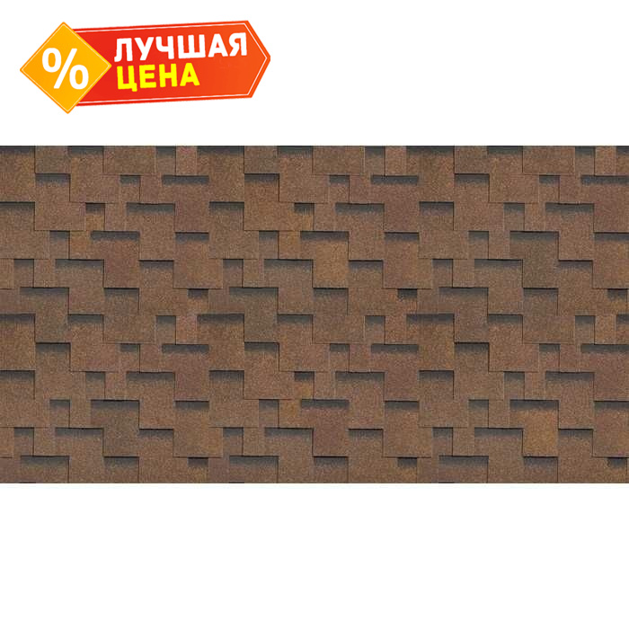 Гибкая черепица Технониколь Шинглас Румба Классик Мускат
