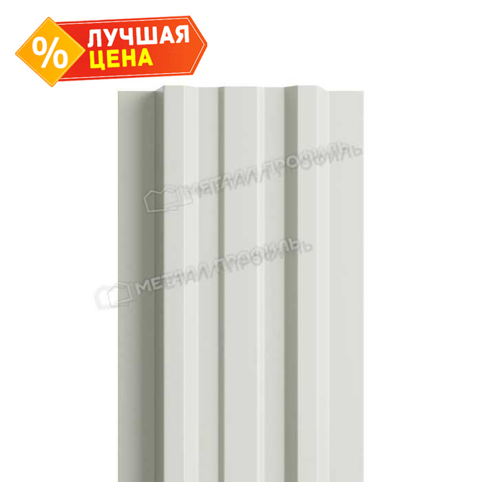 Штакетник Металл Профиль LАNE-T 0,45 Полиэстер RAL9002 Серо-белый