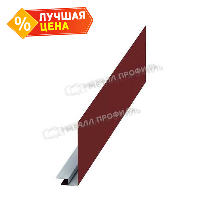 Планка карнизного свеса сложная 250х50х3000 NormanMP (ПЭ-01-3020-0.5)