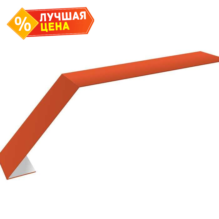 Планка капельник 100х60 0,45 PE с пленкой RAL 2004 оранжевый