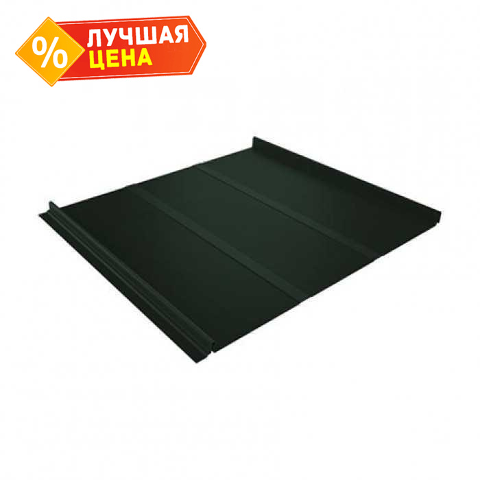 Фальцевая кровля Кликфальц Grand Line 0,5 GreenCoat Pural BT RR 11 Темно-Зеленый