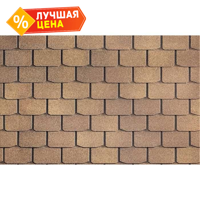 Гибкая черепица Технониколь Шинглас Модерн Дюна