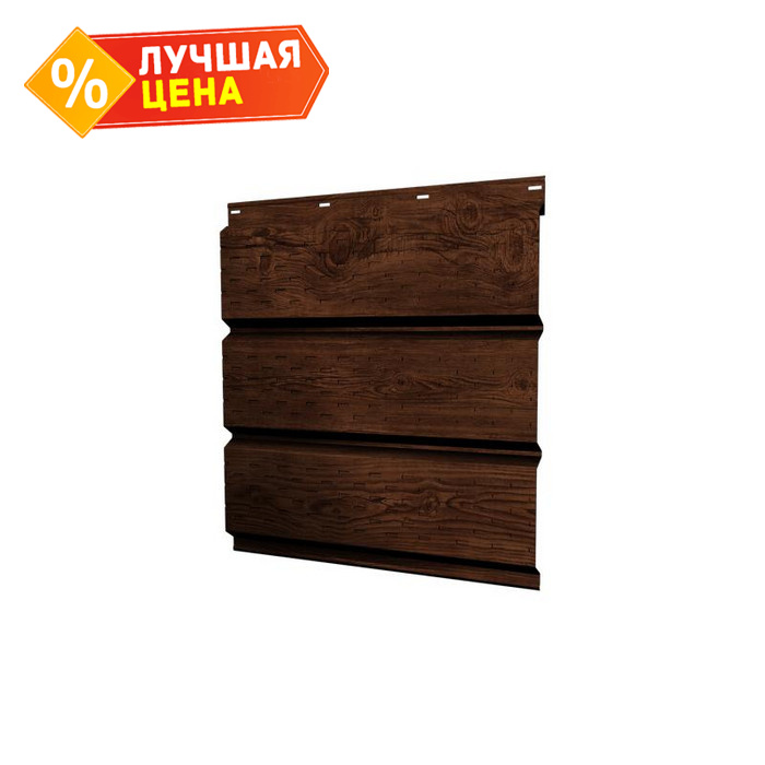 Софит металлический полная перфорация 0,45 Print Elite с пленкой Cherry Wood