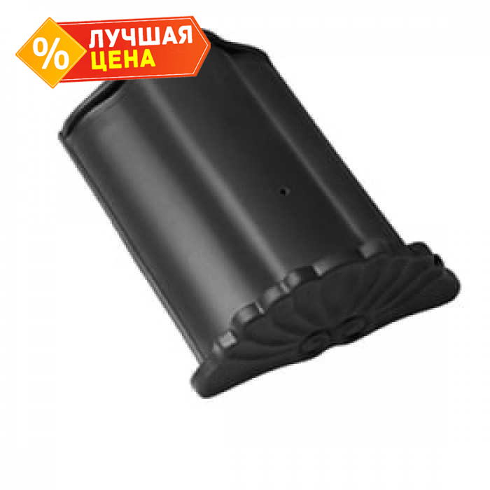 Начальная коньковая черепица Braas Топаз 13V, Ангоб антрацит