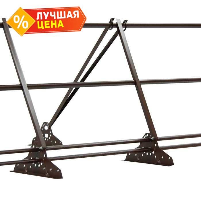 Ограждение кровельное со снегозадержателем Grand Line 0,9х3м RAL 8017