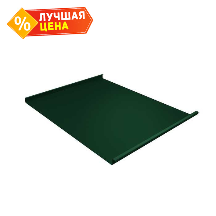 Фальцевая кровля Фальц двойной стоячий Grand Line 0,5 Quarzit RAL 6005 Зеленый