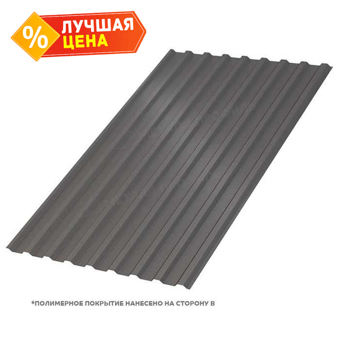 Профлист Металл Профиль МП20 0.5 VALORI Darkbrown, Темно-коричневый B
