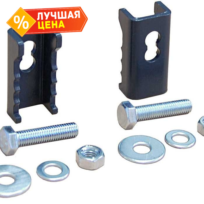 Крепление кронштейна на фальц Grand Line RAL 7024 (комплект)