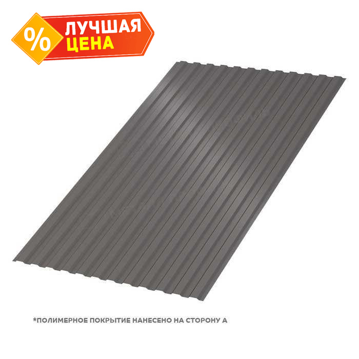 Профлист Металл Профиль МП10 0.5 VALORI Darkbrown, Темно-коричневый B