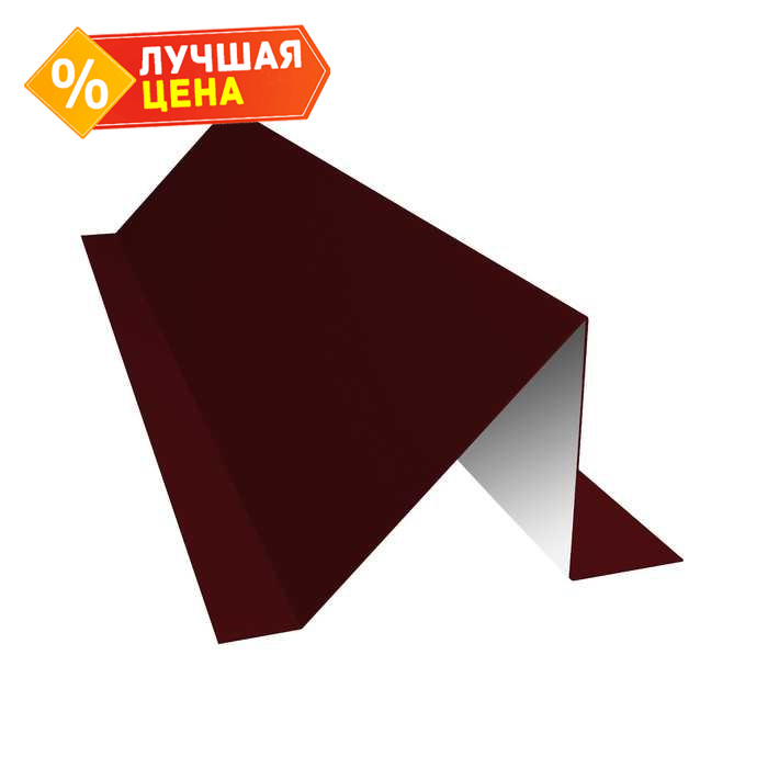 Планка снегозадержания 0,5 Satin с пленкой RAL 3005 красное вино