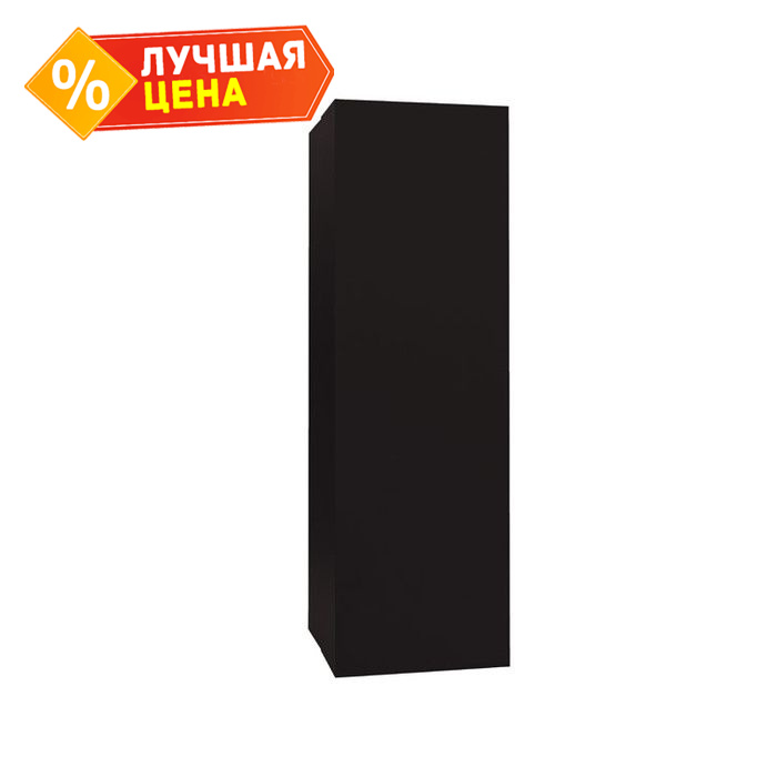 Кожух на трубу прямой д800/ш280/в1600 0,5 Satin с пленкой RAL 9005 черный