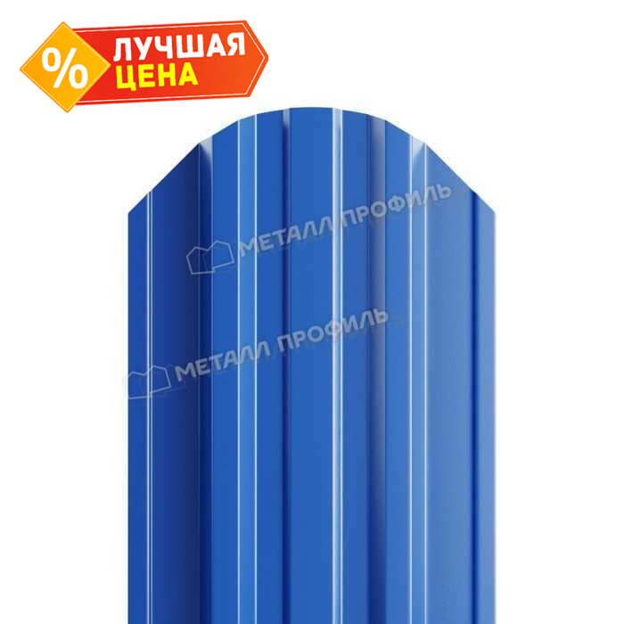 Штакетник Металл Профиль TRAPEZE-O 0,5 NormanMP RAL5005 Синий насыщенный