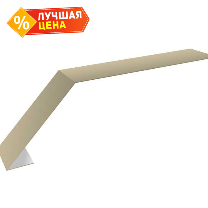 Планка капельник 100х60 0,45 PE с пленкой RAL 1015 светлая слоновая кость