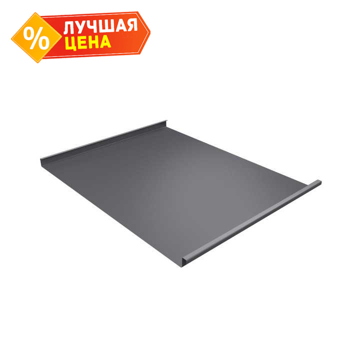 Фальцевая кровля Фальц двойной стоячий Grand Line 0,5 Satin RAL 7004 Сигнальный Серый