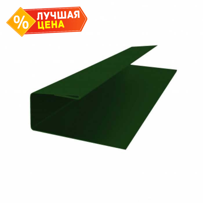 J-Профиль 18мм 0,5 Atlas с пленкой RAL 6005 зеленый мох