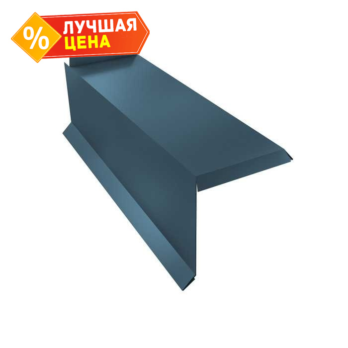Планка торцевая сегментная 30мм Правая 0,5 Velur с пленкой RAL 7024 мокрый асфальт