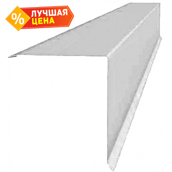 Планка конька односкатной кровли 160x160 0,35 Zn
