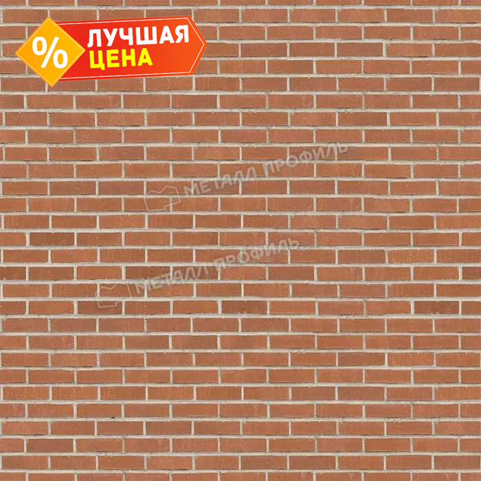 Планка конька плоского 120х120х2000 (ECOSTEEL-01-Кирпич-0.5)