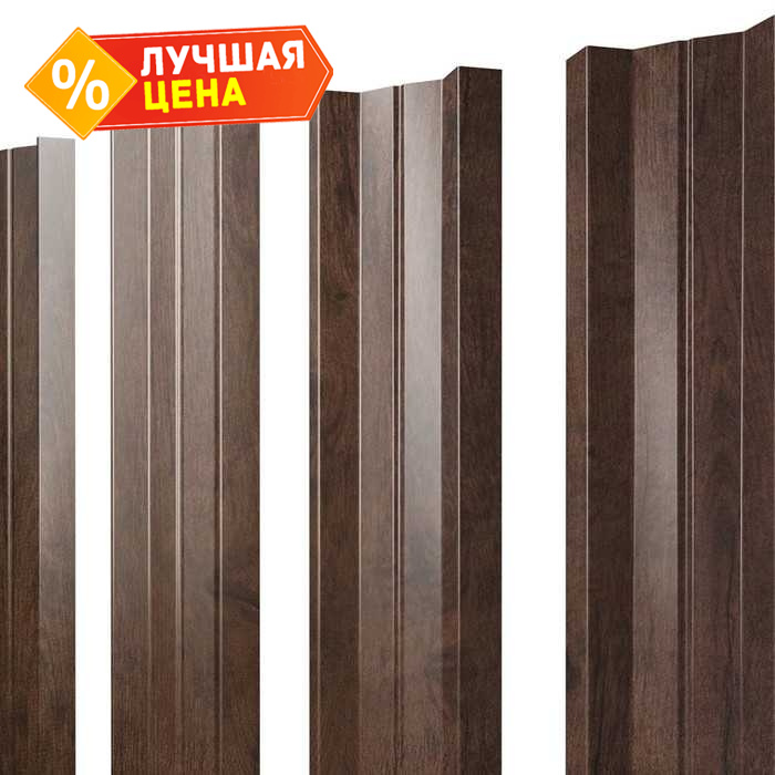 Штакетник М-образный А Grand Line 0,45 Print Elite Antique Wood Antique Wood