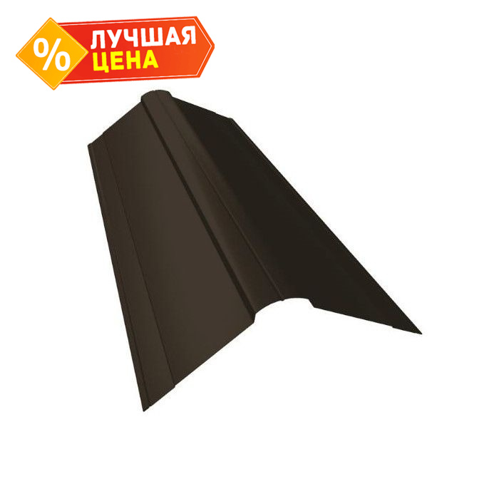 Планка конька фигурного 100x100 0,5 Atlas с пленкой RR 32