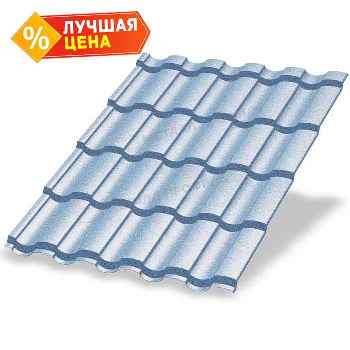 Металлочерепица Металл-Профиль Монтекристо-XL 0,5 PURMAN® Galmei Сиреневый металлик