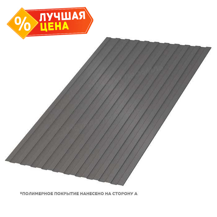 Профлист Металл Профиль C8 0.5 VALORI Darkbrown, Темно-коричневый A