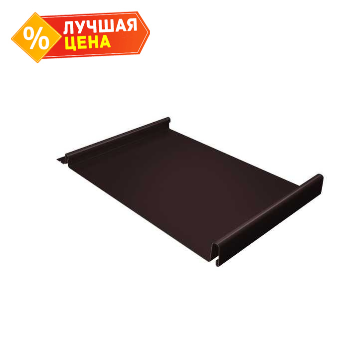 Фальцевая кровля Кликфальц Grand Line 0,5 Quarzit RAL 8017 Шоколад
