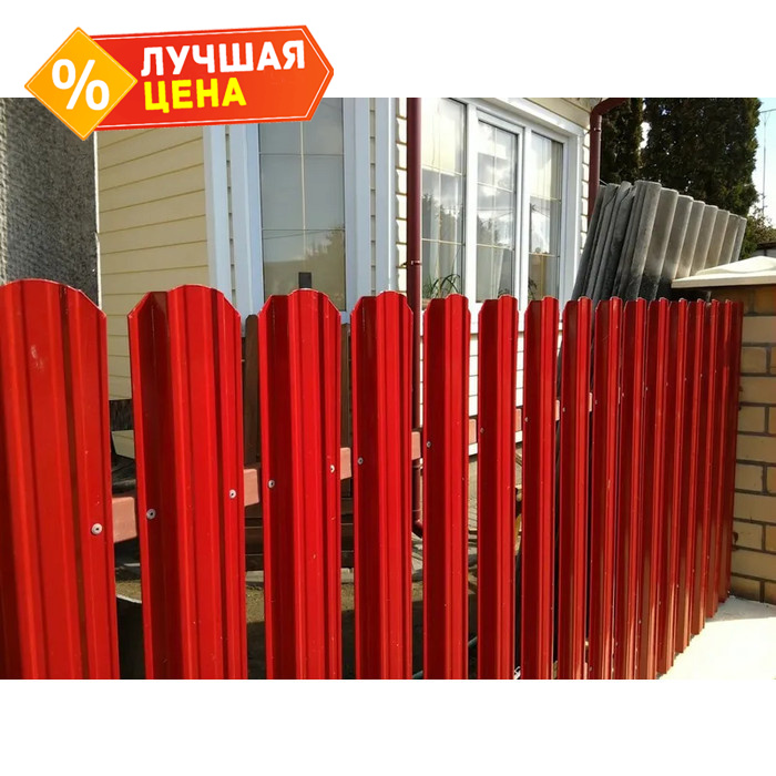 Штакетник Twin Grand Line 0,45 Drap RAL3005 Красное Вино