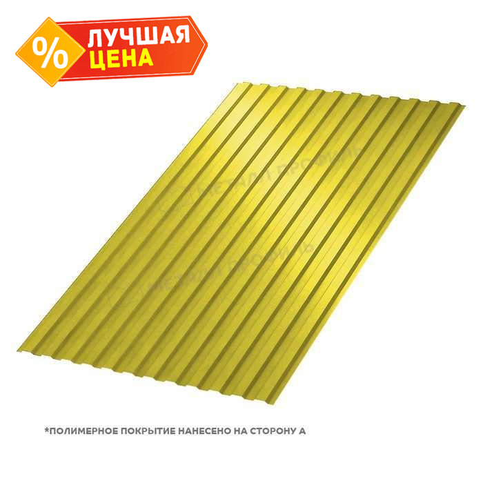 Профлист Металл Профиль МП10 0.5 NormanMP RAL 1018 Желтый цинк B