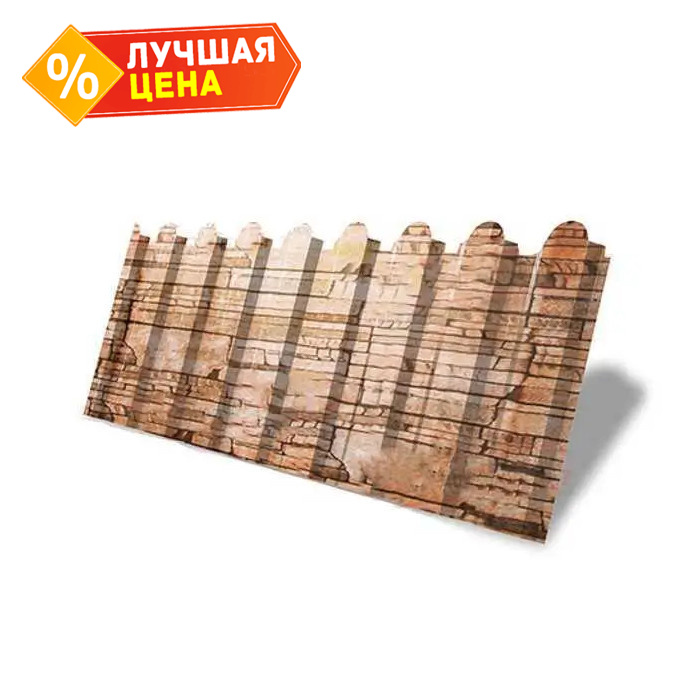 Профлист фигурный Grand Line C20В 0.45 Print Elite Sand stone
