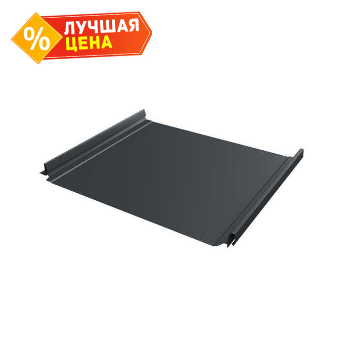 Фальцевая кровля Кликфальц Pro Grand Line 0,5 Quarzit PRO Matt RAL 7016 Антрацитово-Серый