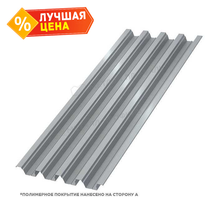 Профлист Металл Профиль Н75 0.7 Полиэстер RAL 9006 Бело-алюминиевый B