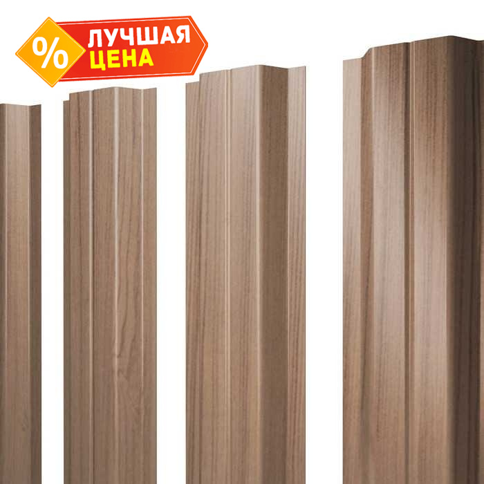 Штакетник П-образный В Grand Line 0,45 Print Elite Honey Wood Honey Wood