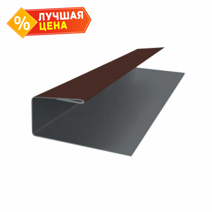 J-Профиль 12мм 0,45 Drap RAL 8017 шоколад