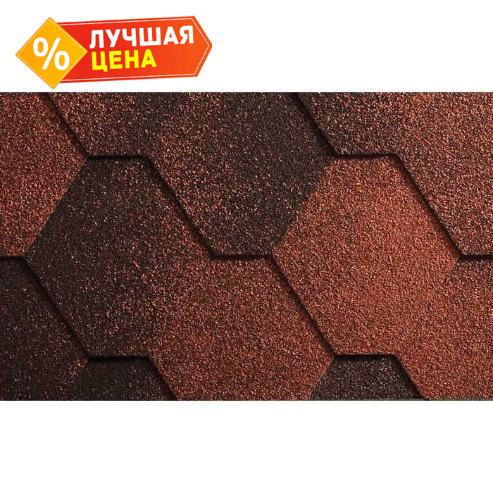 Мягкая черепица Icopal Антик Красный