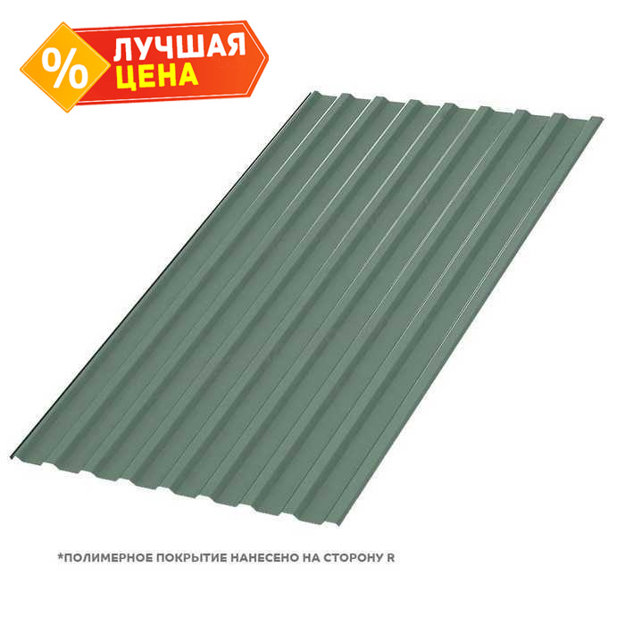 Профлист Металл Профиль МП20 0.5 PURMAN® Tourmalin, Светло-зеленый металлик A