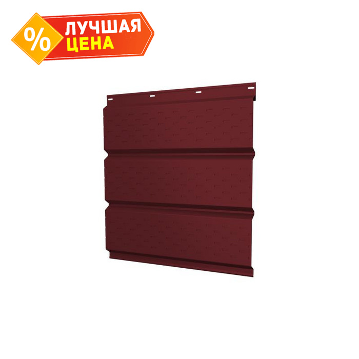 Софит металлический полная перфорация 0,45 Drap с пленкой RAL 3005 красное вино